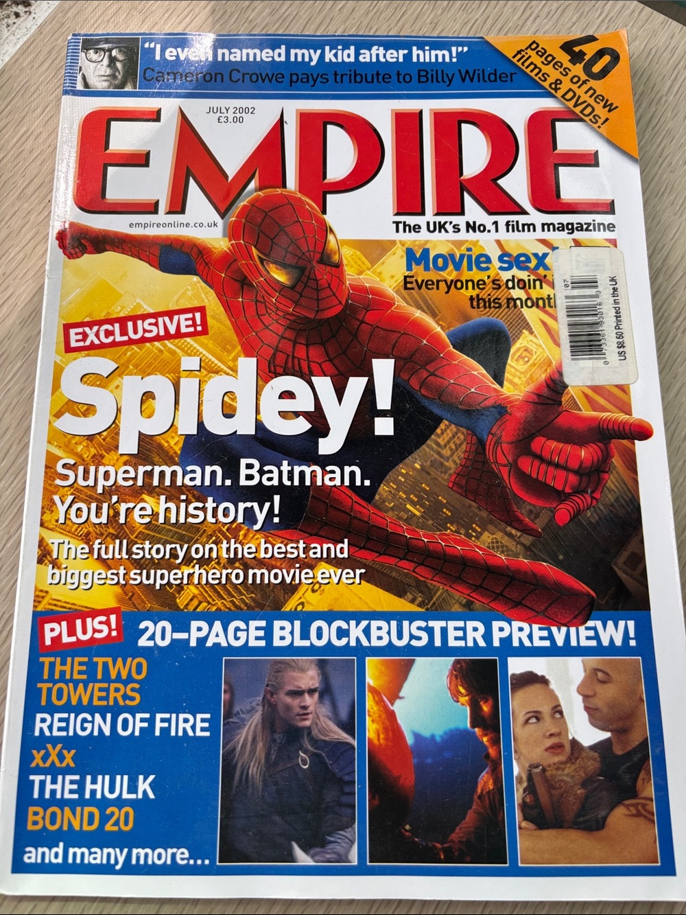 Empire Magazine July 2002 Spider-Man Cover - 'Spidey!'